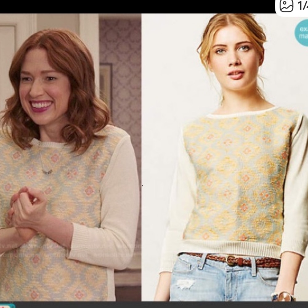 Anthropologie Madchen Desert Ikat Sweatshirt Size XS